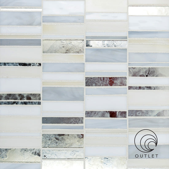 Zest Art Glass Mosaic in Million Dollar Blend Zest Art Glass Mosaic in Million Dollar Blend