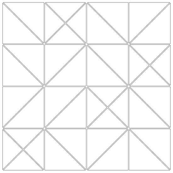 Angles Pattern in Water-Jet Cut Art Glass Angles Pattern in Water-Jet Cut Art Glass