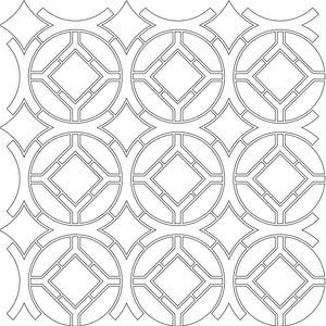 Cathedral Pattern in Water-Jet Cut Art Glass