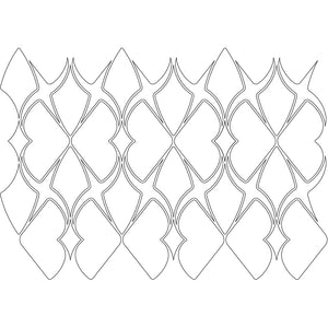 Mariposa Pattern in Water-Jet Cut Art Glass