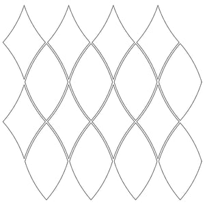 Papyrus Pattern in Water-Jet Cut Art Glass