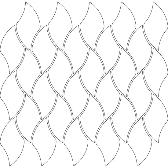 Sirena Pattern in Water-Jet Cut Art Glass Sirena Pattern in Water-Jet Cut Art Glass