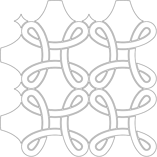 Vogue Pattern in Water-Jet Cut Art Glass Vogue Pattern in Water-Jet Cut Art Glass