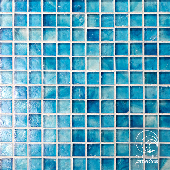 1” x 1” Straight Set in Caribbean Irid 1” x 1” Straight Set in Caribbean Irid