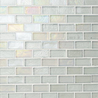 1x2 offset Sea Ice Silver blend