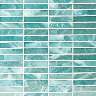 5/8x2 7/8" straight set - Teal Swirl