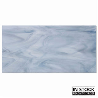6” x 12” Luxury Art Glass Field Tile in Light Smoke