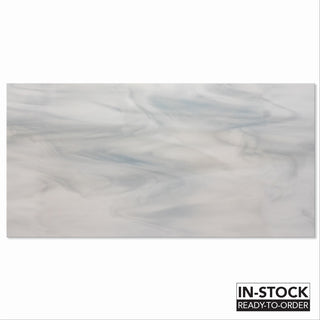 6” x 12” Luxury Art Glass Field Tile in Rain Cloud