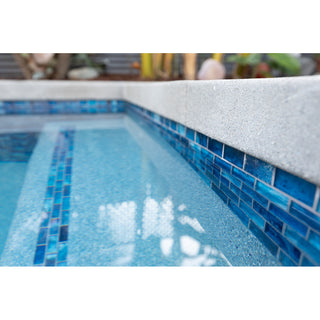 1 x 2  Mosaic Tile Offset in All Cast Glass Colors