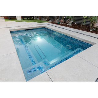 1 x 2  Mosaic Tile Offset in All Cast Glass Colors