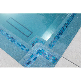 1 x 2  Mosaic Tile Offset in All Cast Glass Colors