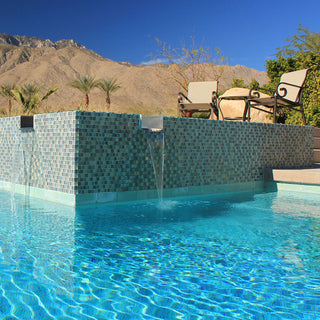 1 x 1  Mosaic Tile Offset in All Cast Glass Colors