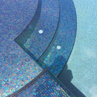 1 x 1  Mosaic Tile Offset in All Cast Glass Colors