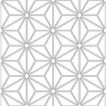 Estrella Pattern in Water-Jet Cut Art Glass Sketch