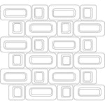 Swank Pattern in Water-Jet Cut Art Glass Sketch