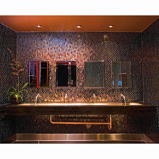 1 x 2  Mosaic Tile Offset in All Cast Glass Colors