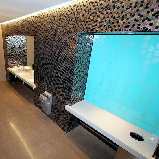 1 5/8” Hexagon Mosaic in Moroccan Desert
