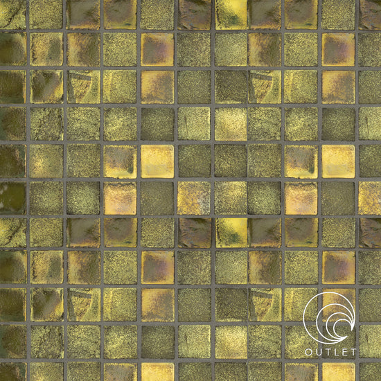 7/8" x 7/8" Mosaic in Twilight Green Flash
