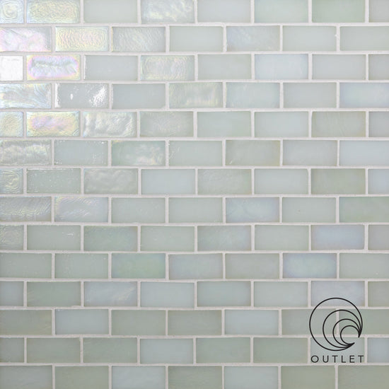 3/4" x 1 5/8" Offset Mosaic in Polar Blend