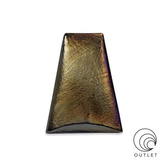 "Keystone" Dimensional Field Tile in Bronze Iridescent